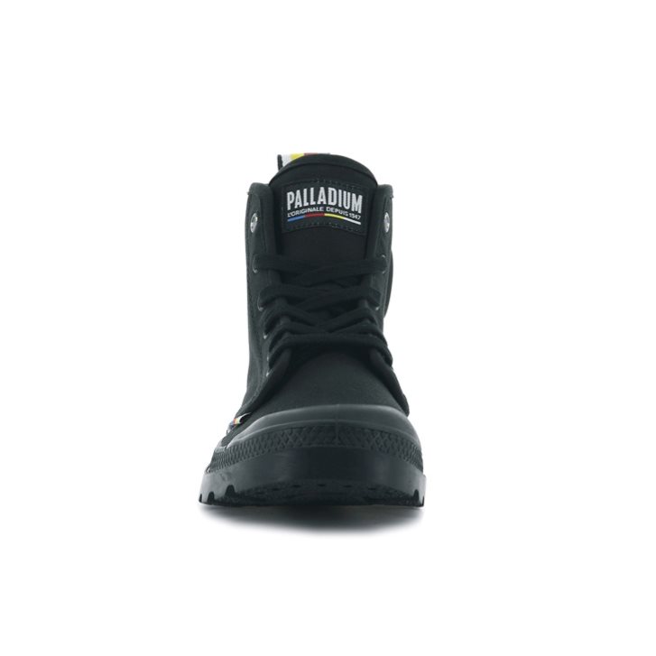 Palladium Pampa Dare Exchange Men's Boots Black | UK G187-LDV